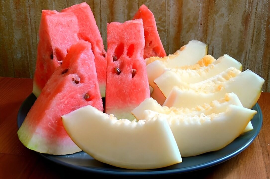 Optionen für die Wassermelonen-Diät. 