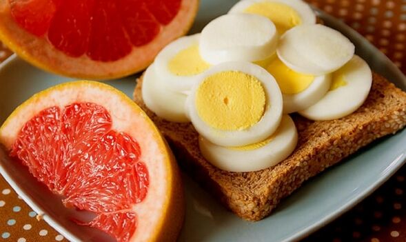 Eier und Grapefruit für die Maggi-Diät